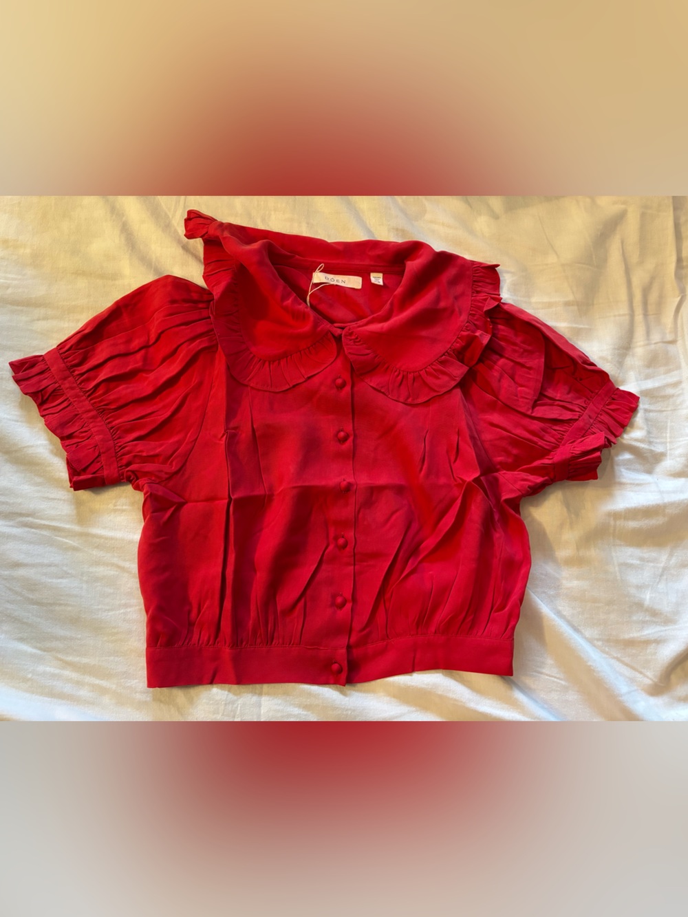 Doen Sparrow top in cerise - Picture 2 of 5